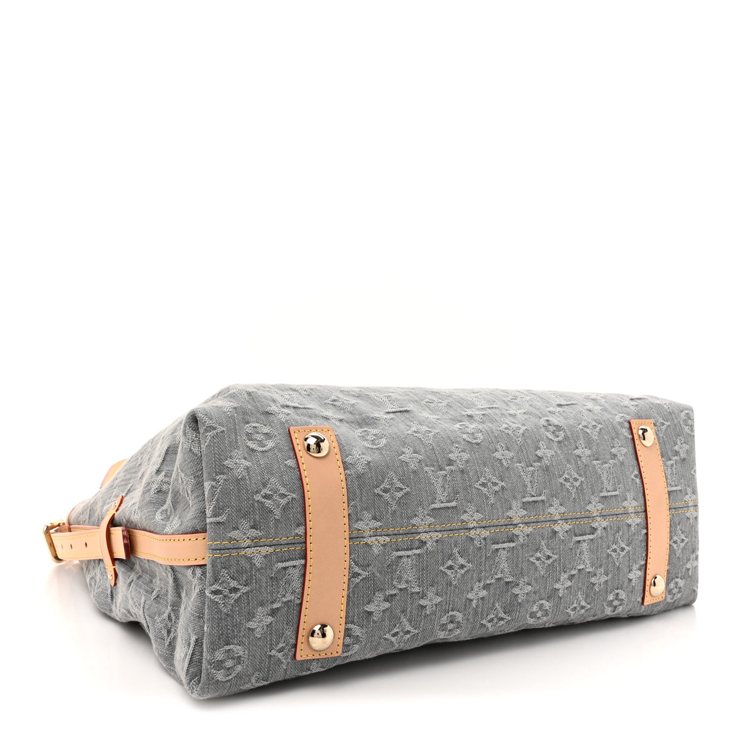 Louis Vuitton Monogram Denim CarryAll MM  Washed Gray 5 of 10