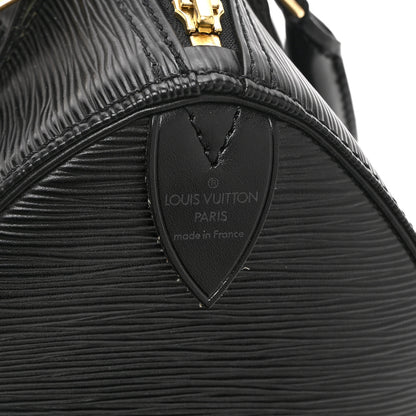 Louis Vuitton Epi Speedy 25 Black 6 of 10