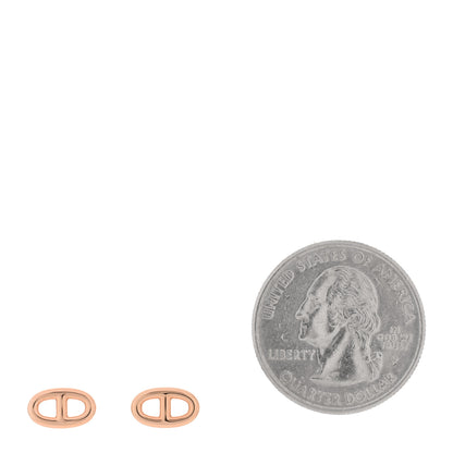 Hermes 18K Rose Gold TPM Farandole Stud Earrings 2 of 5