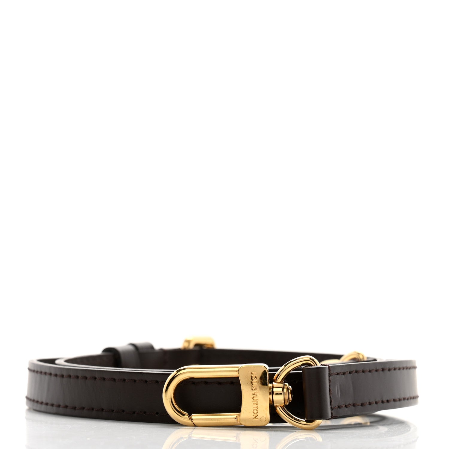 Louis Vuitton Calfskin 16mm Adjustable Shoulder Strap Brown 5 of 6