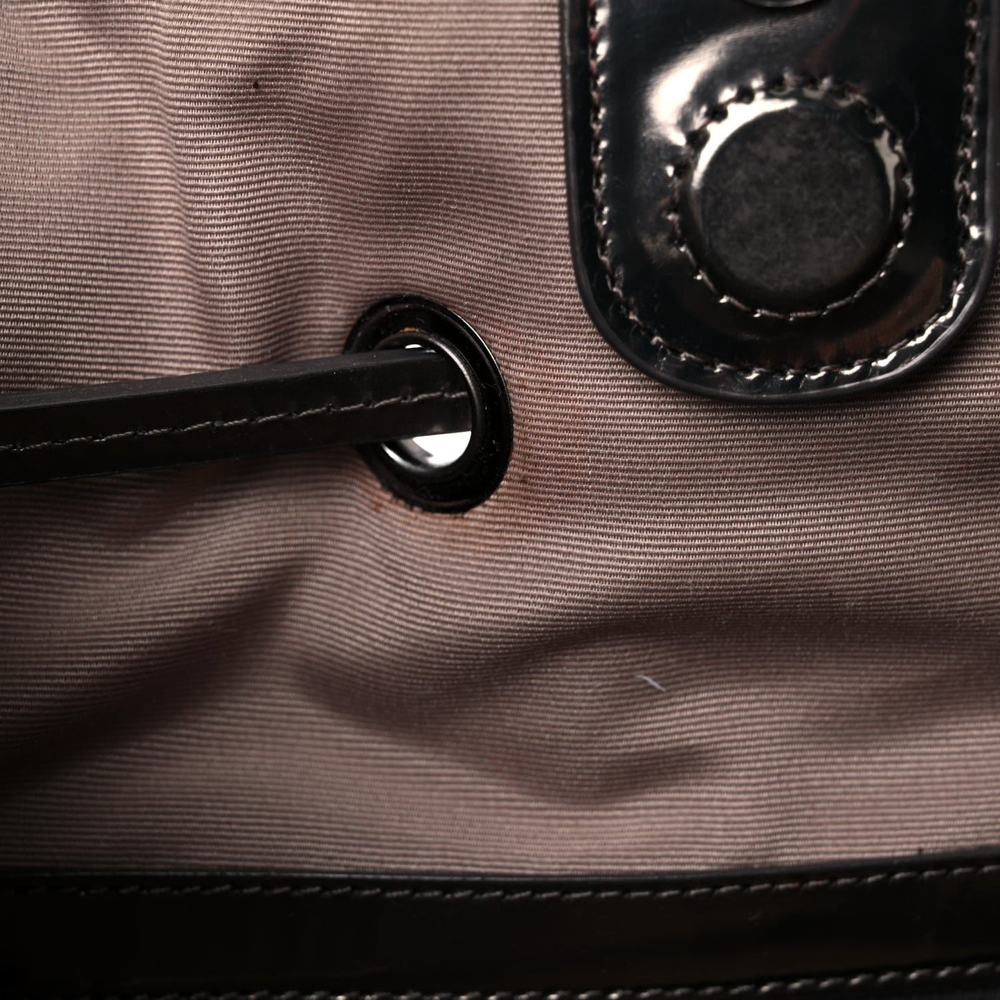 Supernova Check Drawstring Tote Black