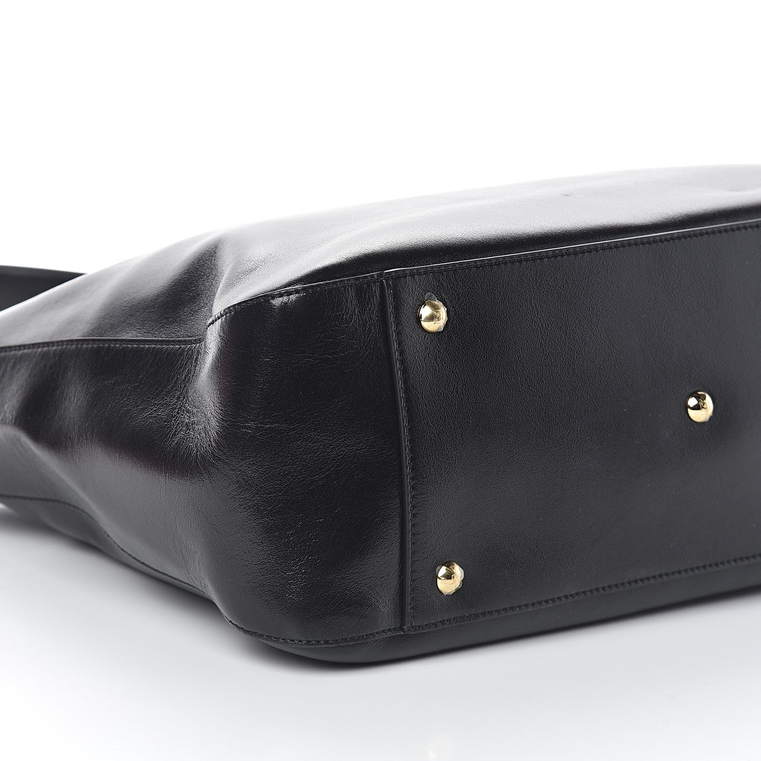 Fendi Vitello Glacier Medium FF Tote Black 7 of 8