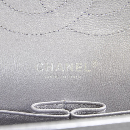 Chanel Metallic Lambskin Quilted Jumbo Flap Lilac 7 of 10