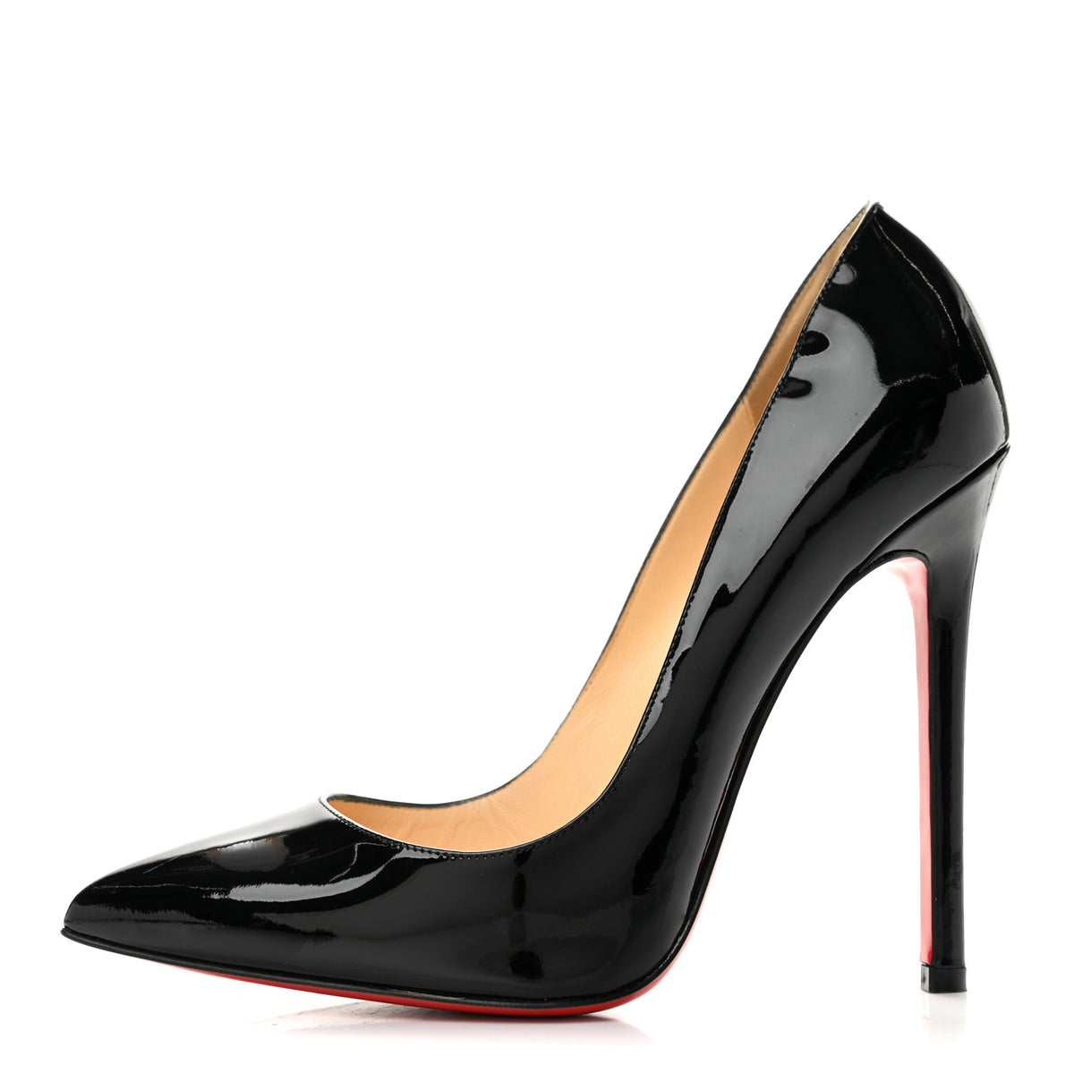 Christian Louboutin Patent Pigalle 120 Pumps 38.5 Black 1 of 10