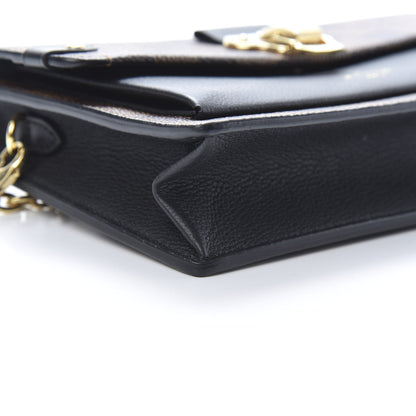 Louis Vuitton Damier Ebene Vavin Chain Wallet Black 9 of 12