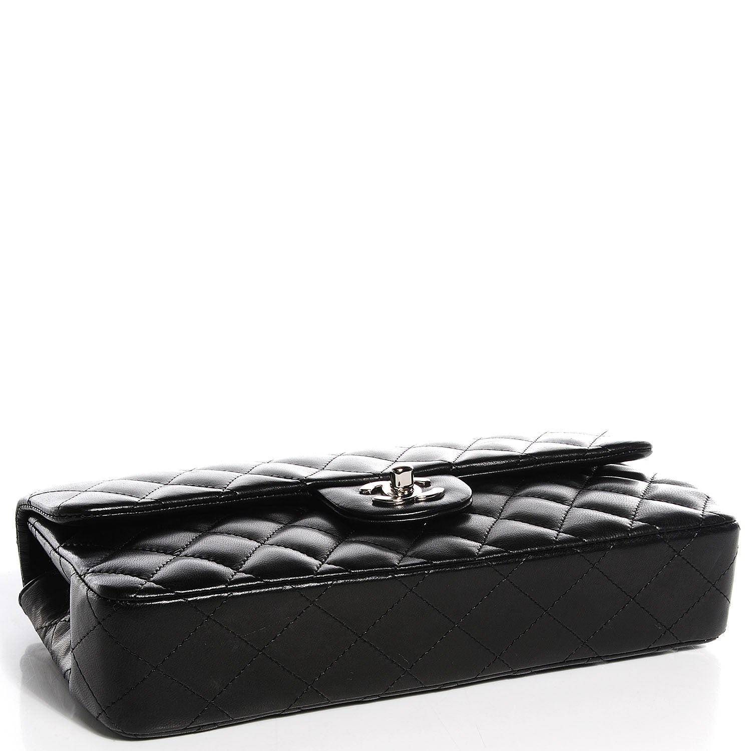 Chanel Lambskin Quilted East West Flap Black 4 of 8