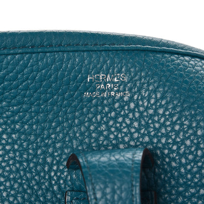 Hermes Taurillon Clemence Evelyne III PM Bleu Izmir 6 of 8