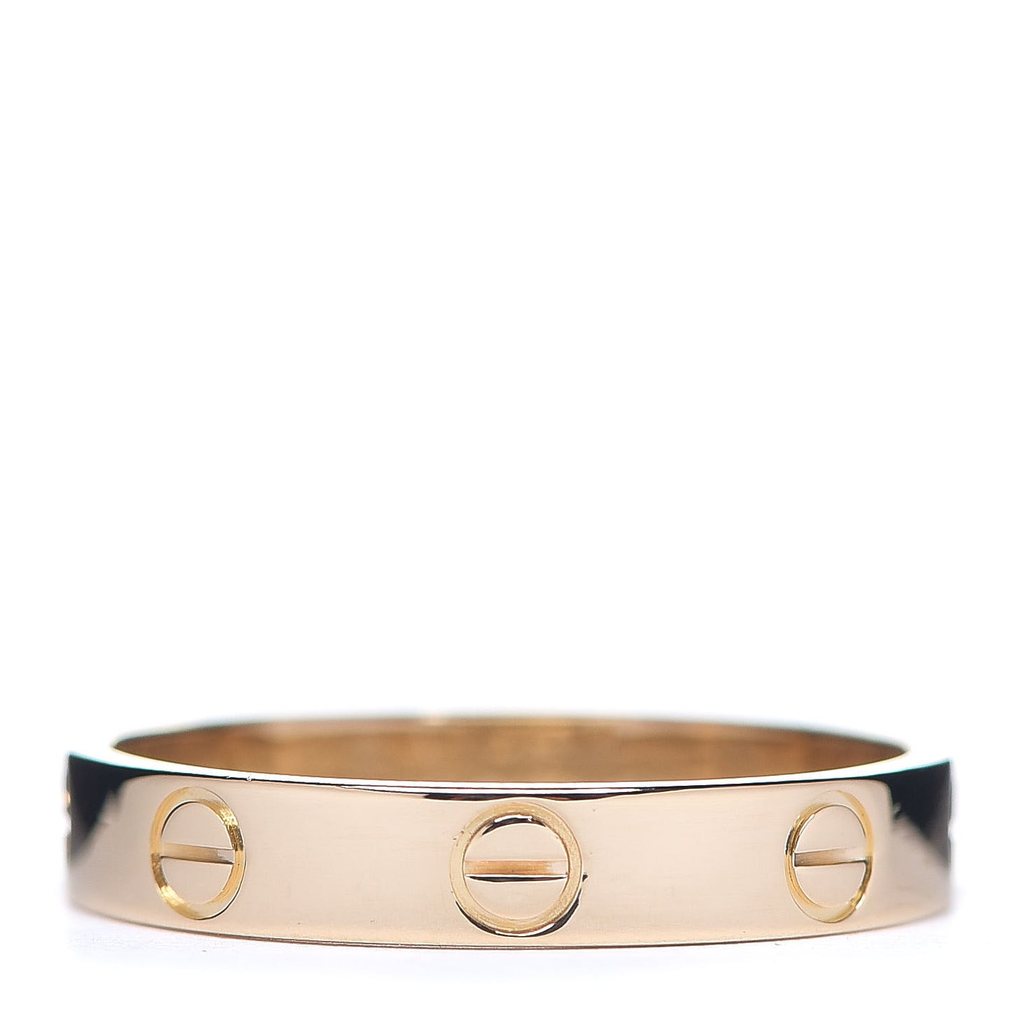 18K Yellow Gold 3.5mm LOVE Wedding Band Ring 55 7.25