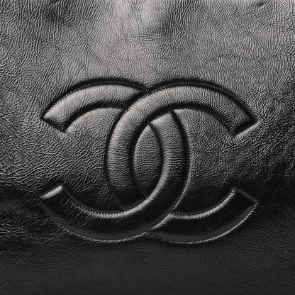 Chanel Shiny Aged Calfskin Shopping Bag Black 10 of 10