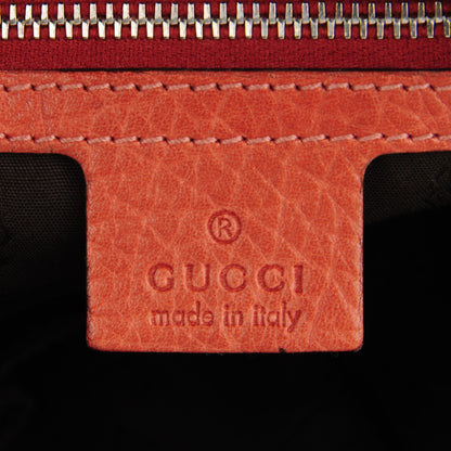 Gucci Monogram Medium Bamboo Bar Tote Orange 7 of 10