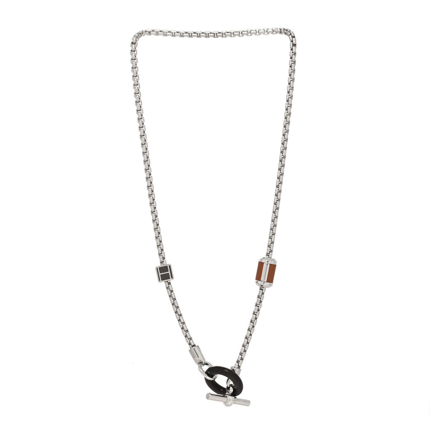 Palladium Buffalo Horn Swift Meli-Melo Necklace