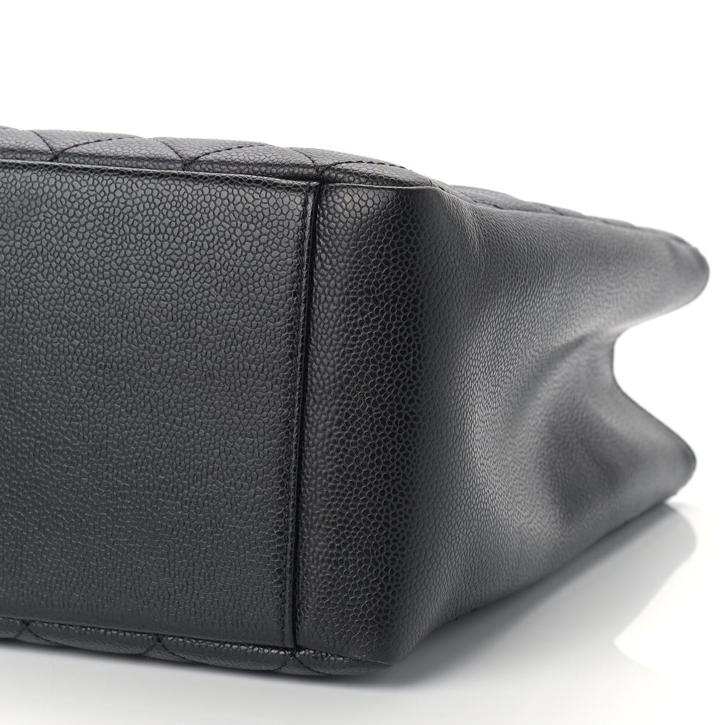 Caviar Quilted Grand Shopping Tote GST Black