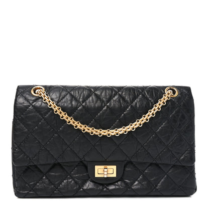 Chanel Aged Calfskin Quilted 2.55 Reissue 225 Flap Black 1 of 10