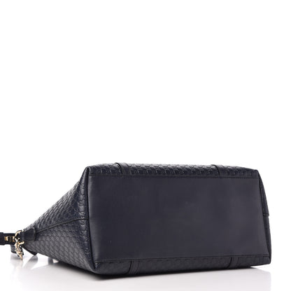 Gucci Soft Microguccissima Dome Satchel Navy 4 of 10