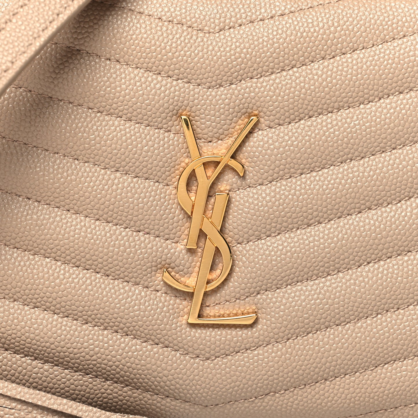Grain De Poudre Matelasse Monogram Mini Lou Camera Bag Dark Beige