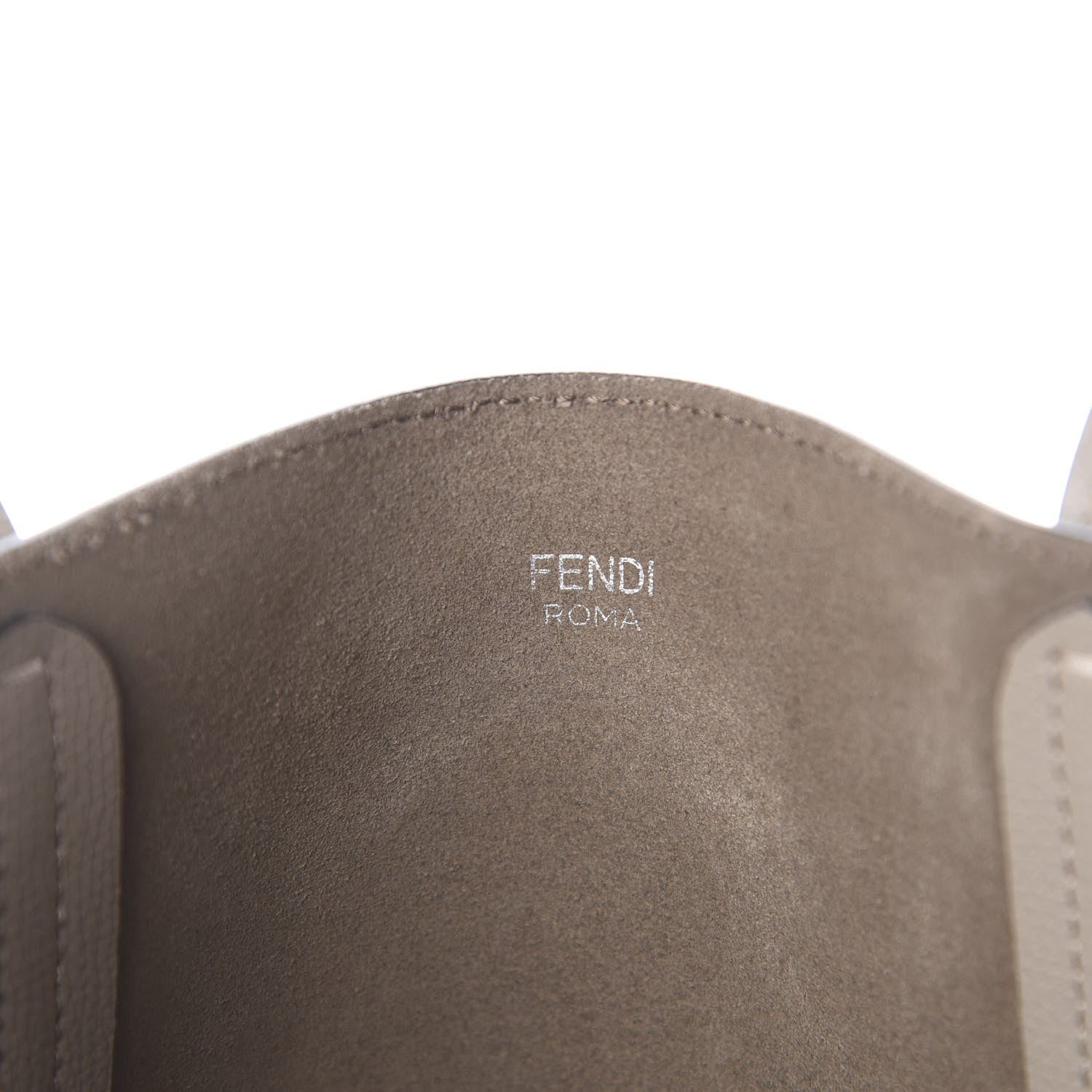 Fendi Vitello Vienna Enamel F is Fendi Shopping Tote Tortora Taupe 7 of 8