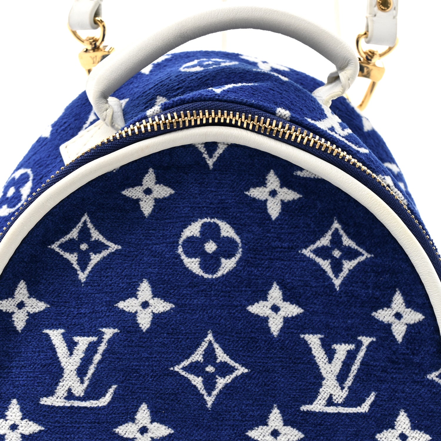 Palm Springs Mini Backpack Luxury - Blue - Monogram Velours For Women