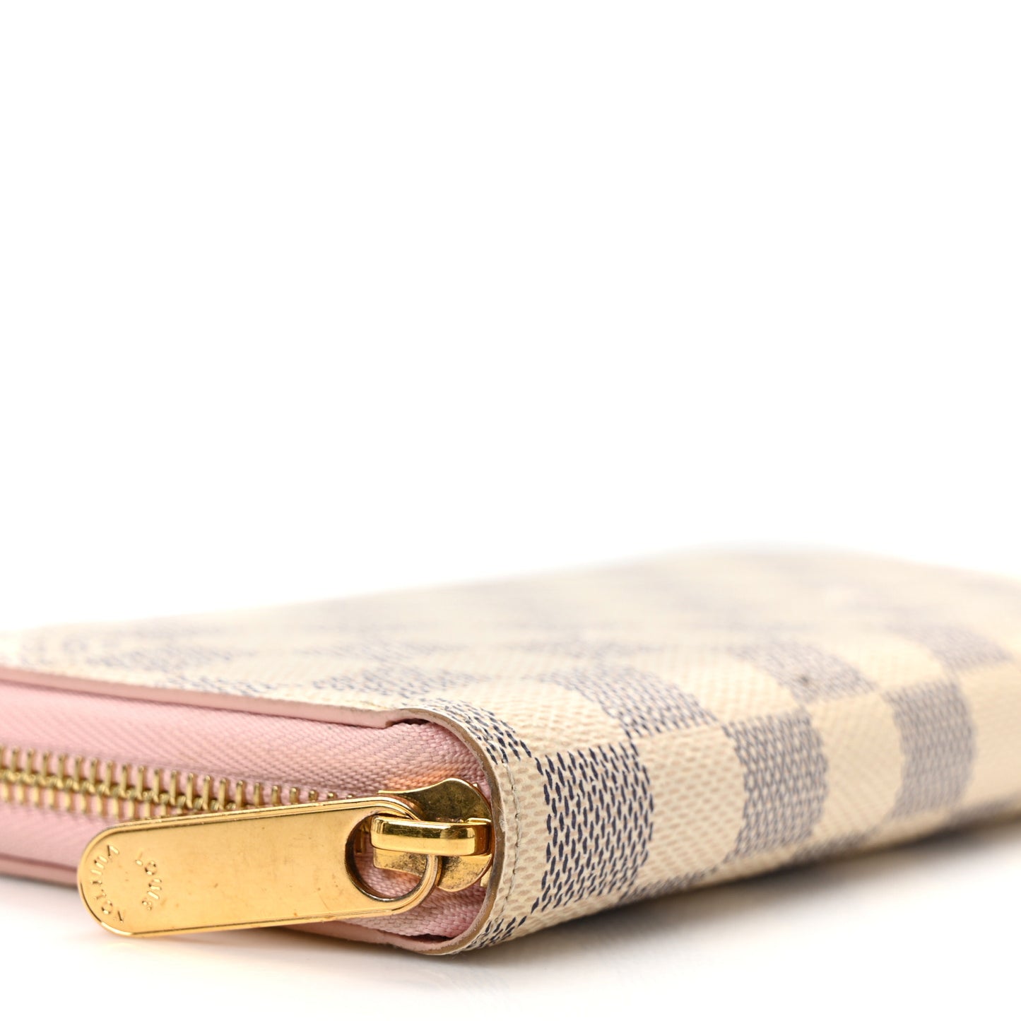 Damier Azur Zippy Wallet Rose Ballerine