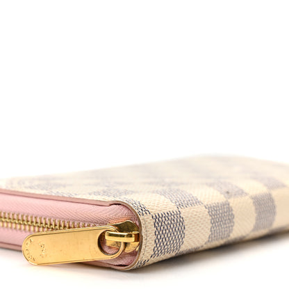 Louis Vuitton Damier Azur Zippy Wallet Rose Ballerine 7 of 8