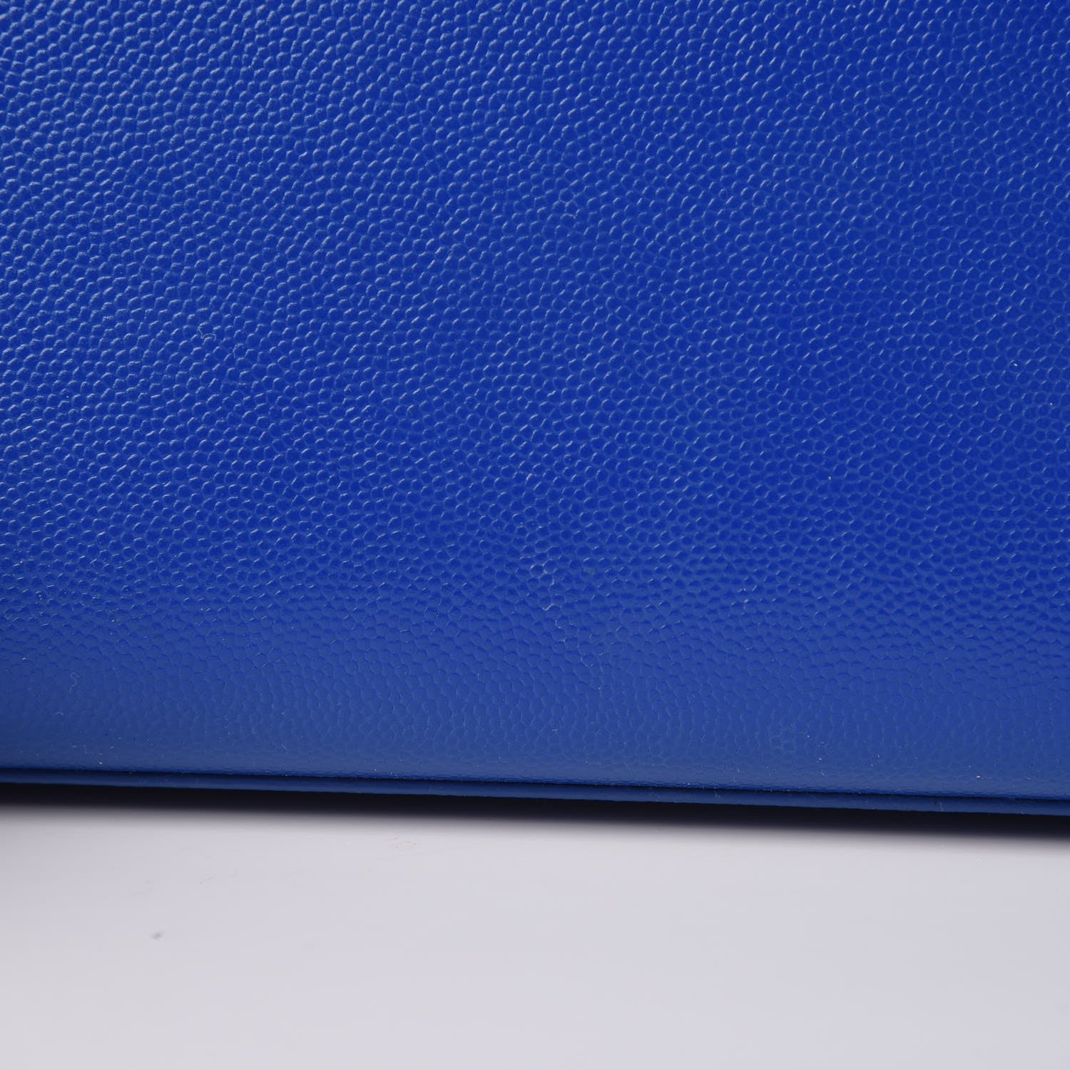 Saint Laurent Grain De Poudre Classic Monogram Cassandre Clutch Royal Blue 9 of 13