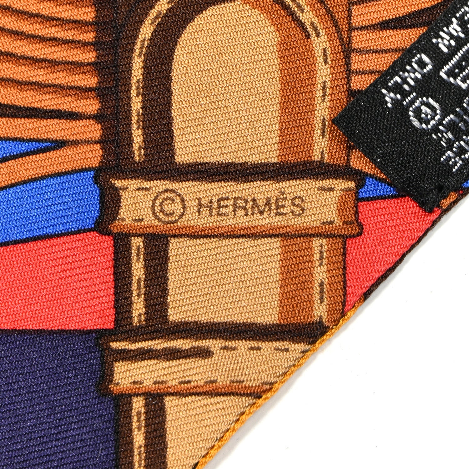 Hermes Silk Coaching Twilly 3 of 6