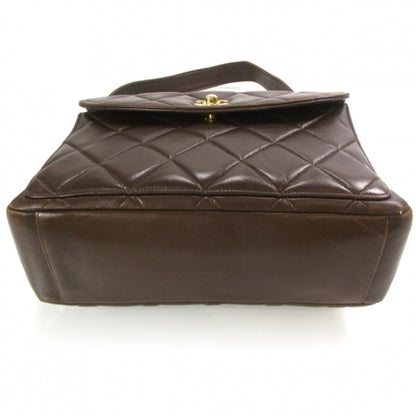Chanel Lambskin Quilted Flap Shoulder Bag Dark Brown 4 of 13