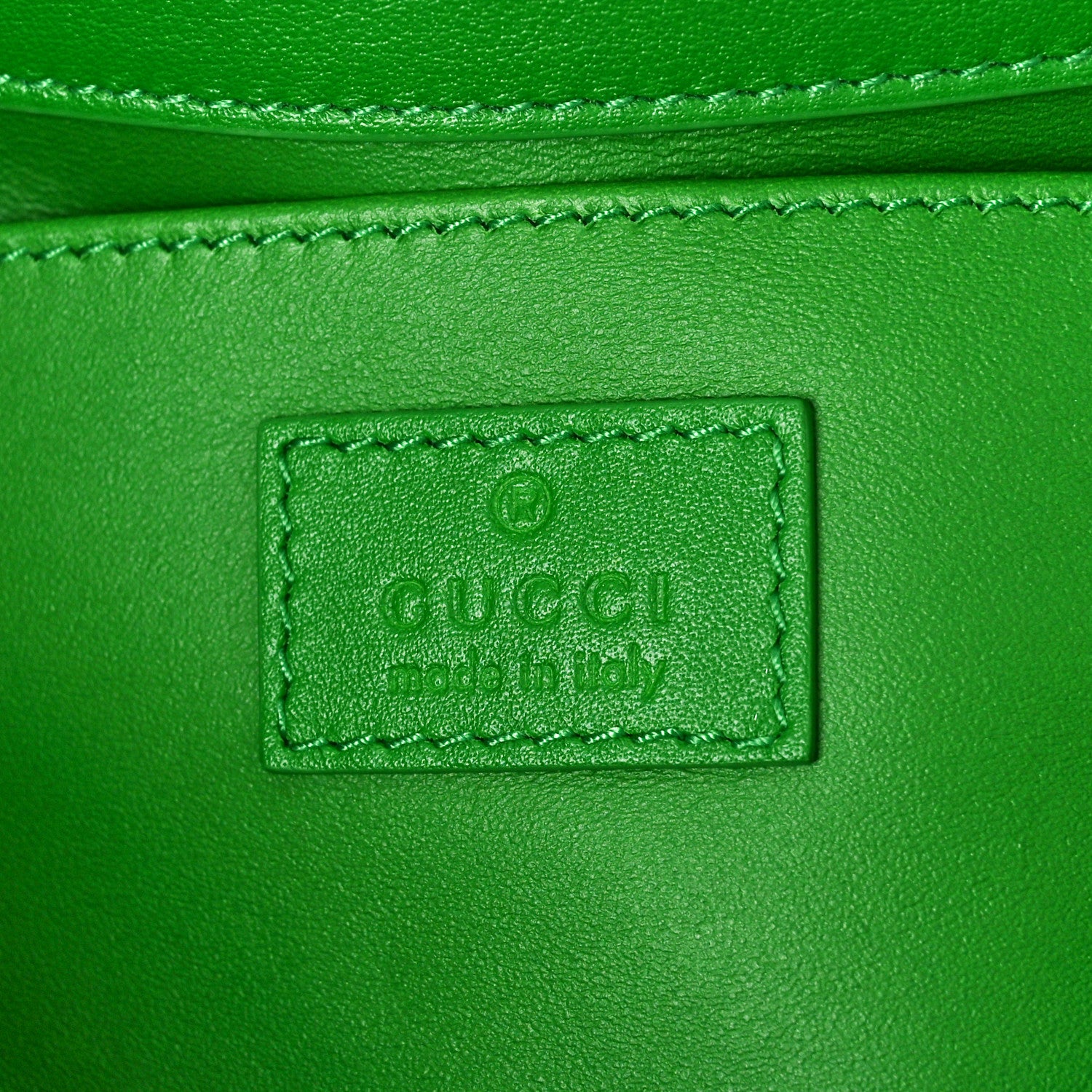 Gucci Merino Wool Medium Maxi Horsebit Chain Shoulder Bag Green 6 of 8