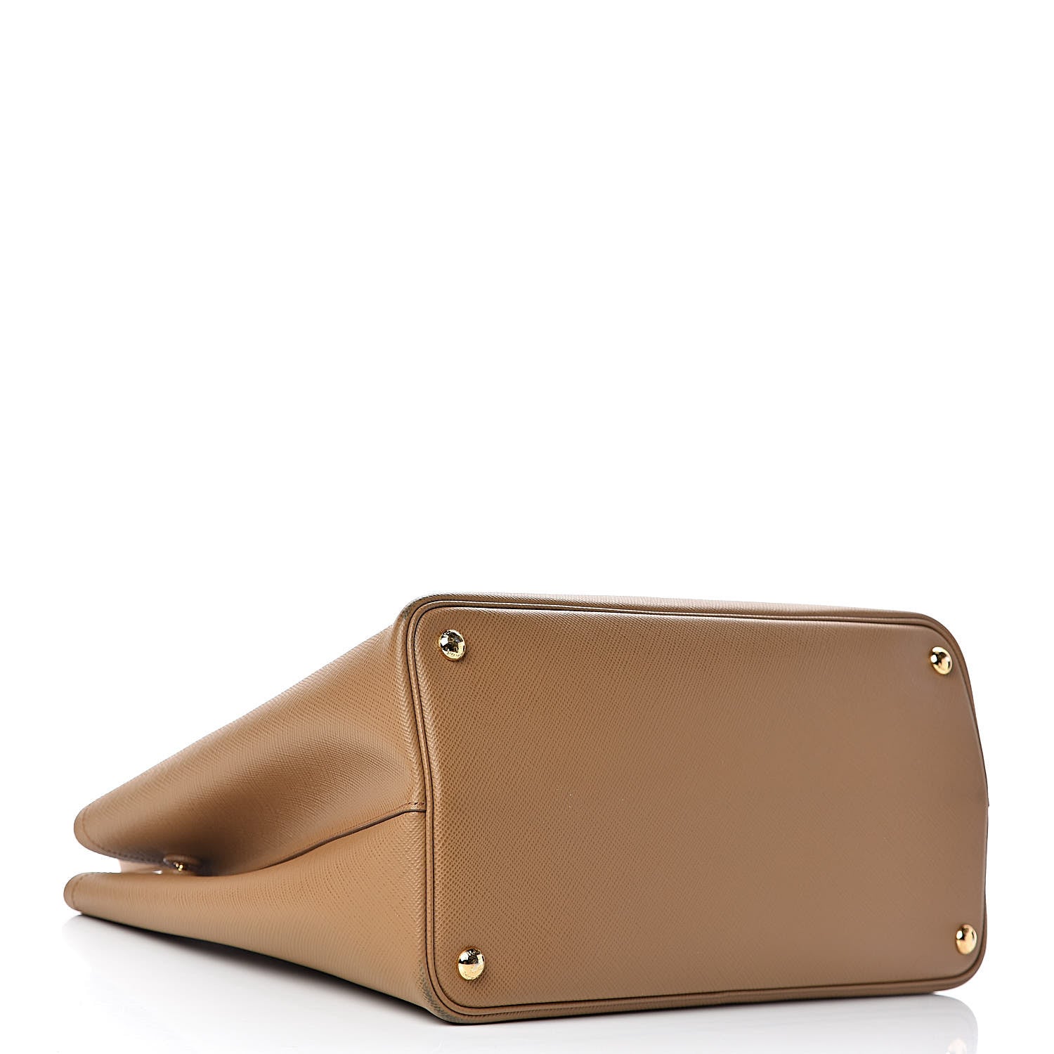 Prada Saffiano Cuir Medium Double Bag Caramel 4 of 16