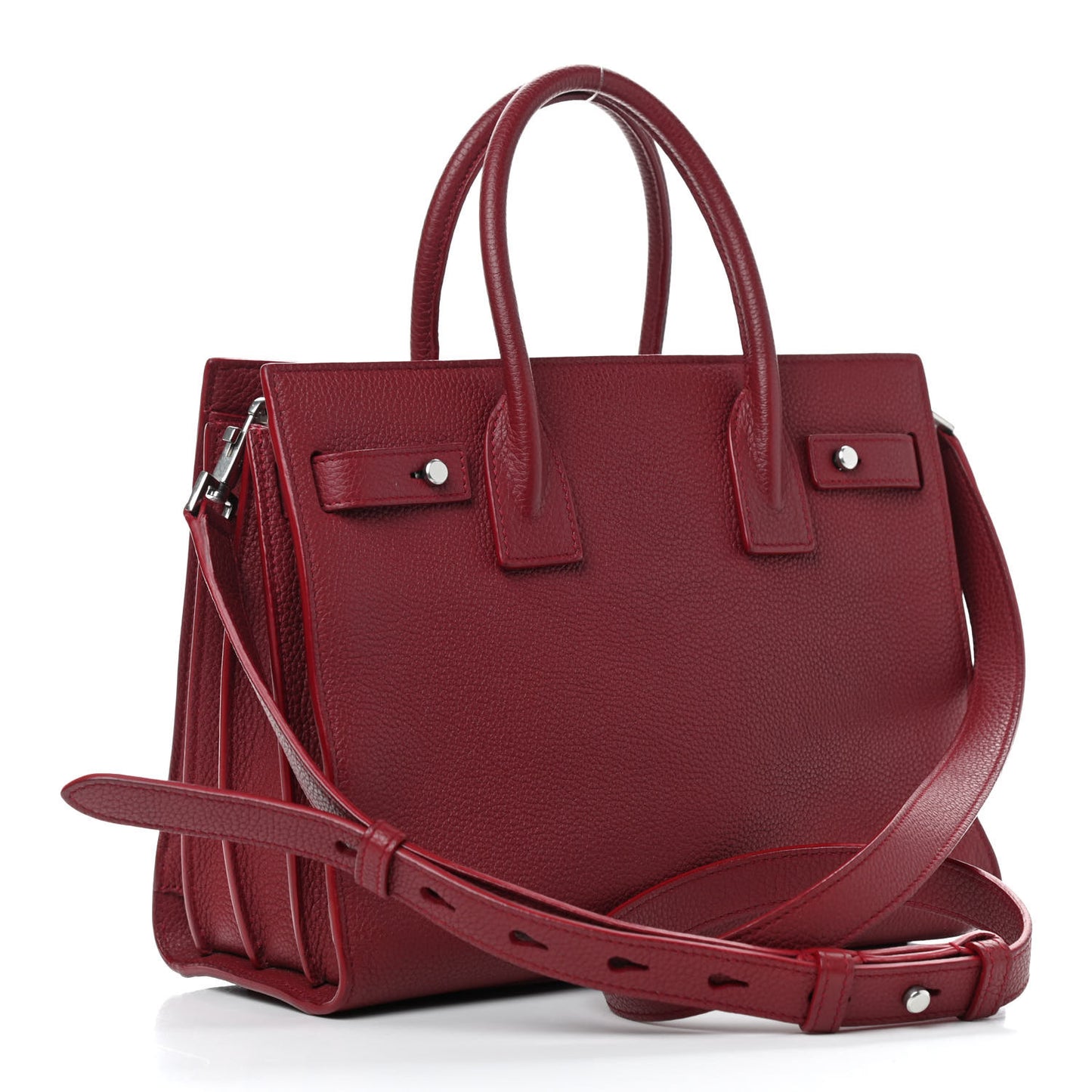 Grained Calfskin Nano Sac De Jour Souple Palissandre