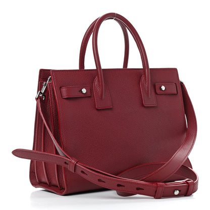 Saint Laurent Grained Calfskin Nano Sac De Jour Souple Palissandre 3 of 11