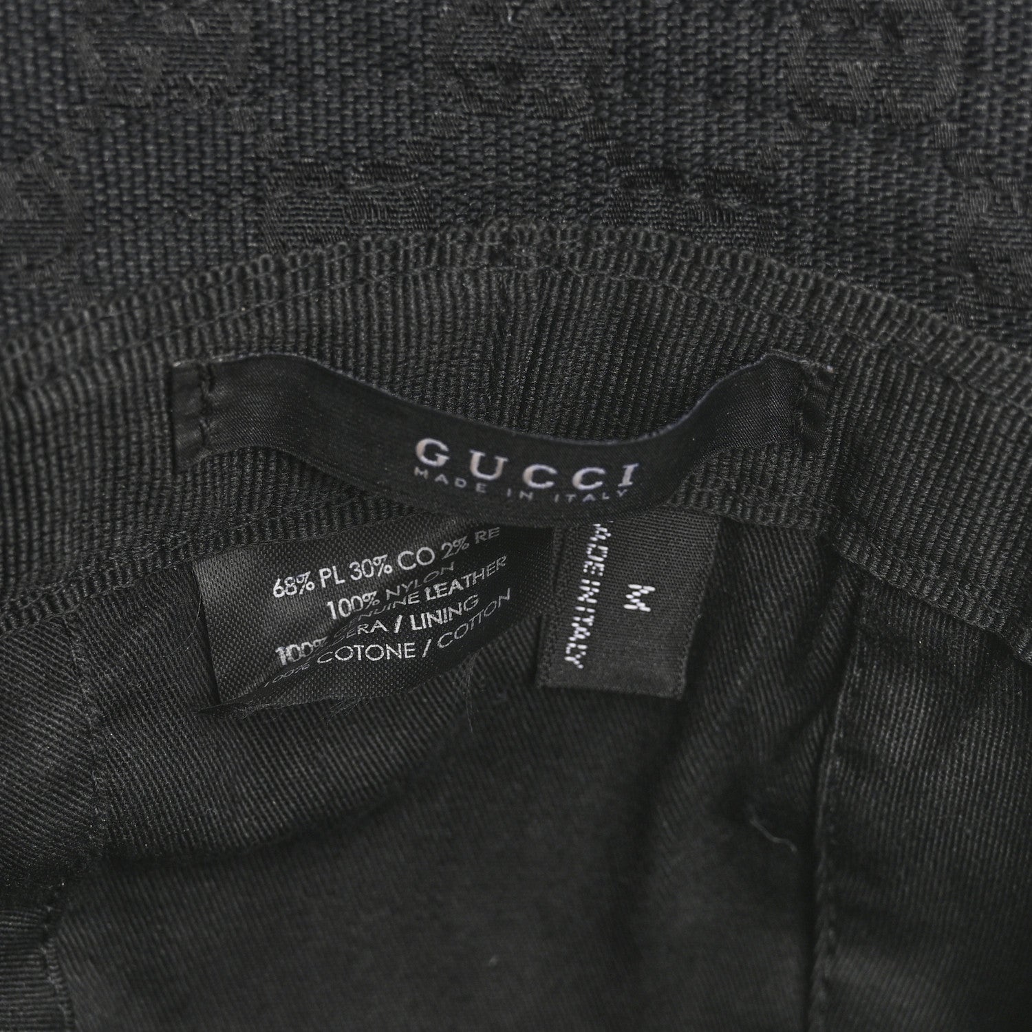 Gucci Monogram Web Bucket Hat M Black 8 of 11