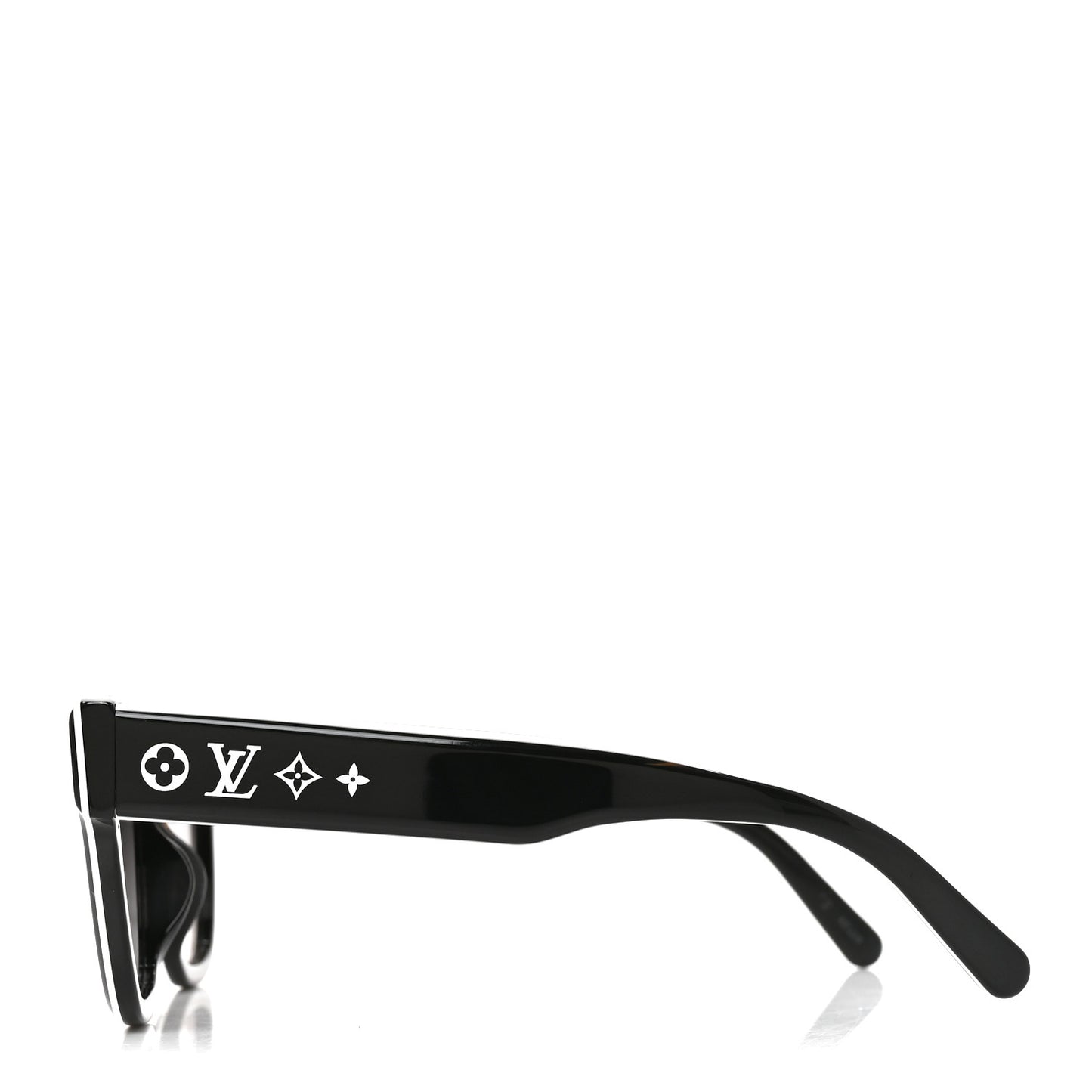 Acetate LV Line Square Sunglasses Z2645U Black