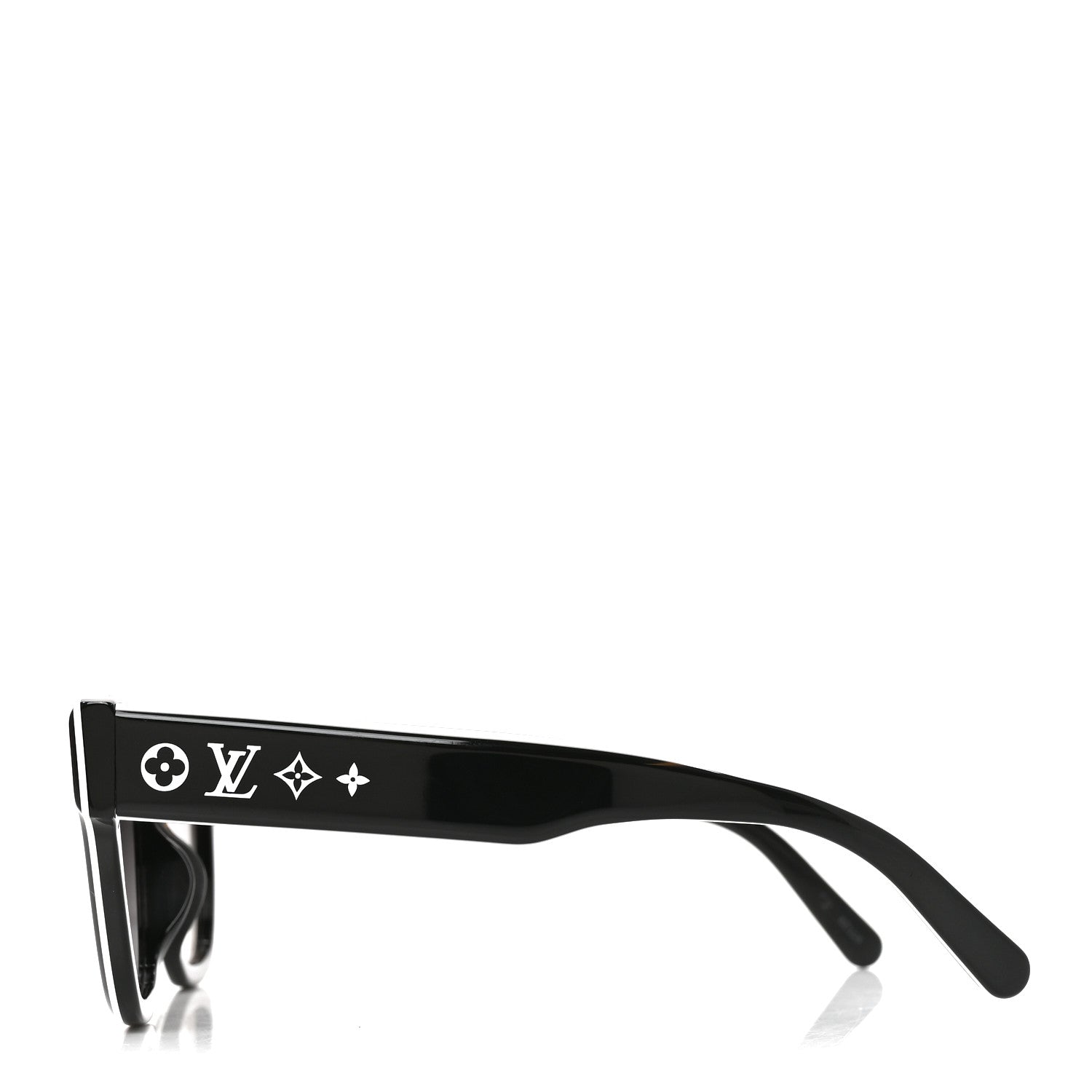 Louis Vuitton Acetate LV Line Square Sunglasses Z2645U Black 3 of 7