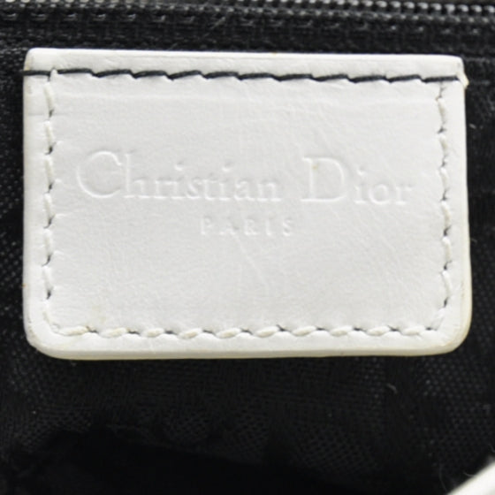 Christian Dior Satin Leather Ballet Evening Bag Ivory 7 of 9
