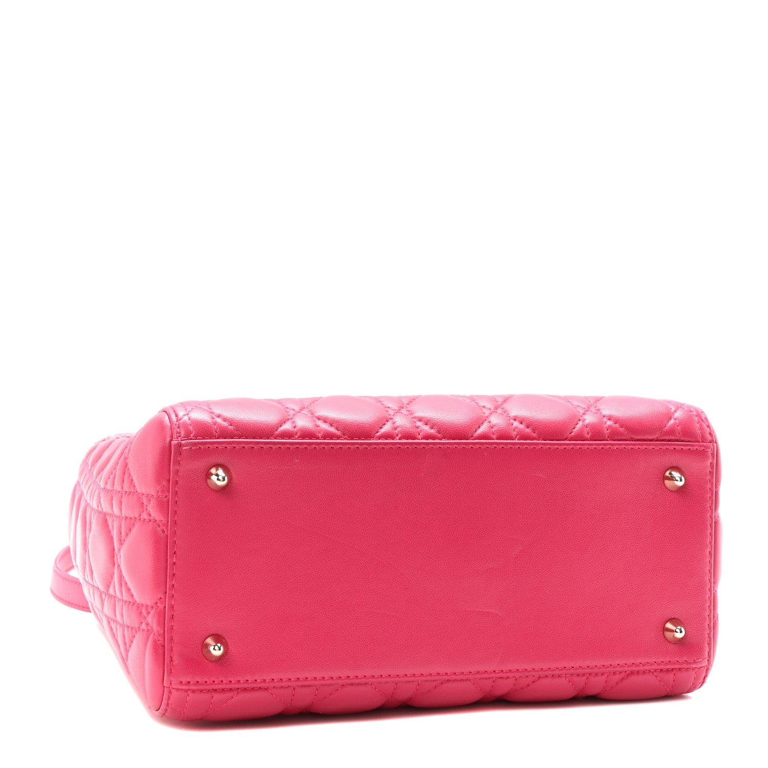 Christian Dior Lambskin Cannage Medium Lady Dior Pink 4 of 10