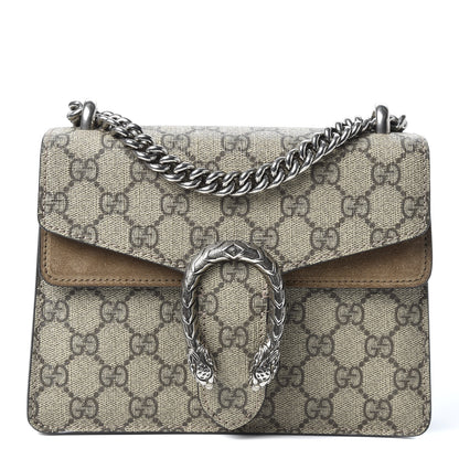 Gucci GG Supreme Monogram Mini Dionysus Shoulder Bag Taupe 1 of 10