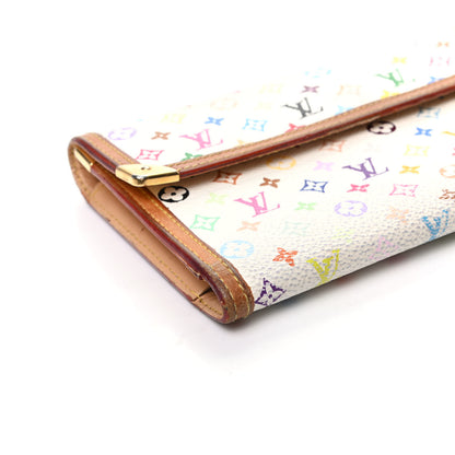 Louis Vuitton Monogram Multicolor Porte Tresor International Wallet White 9 of 10