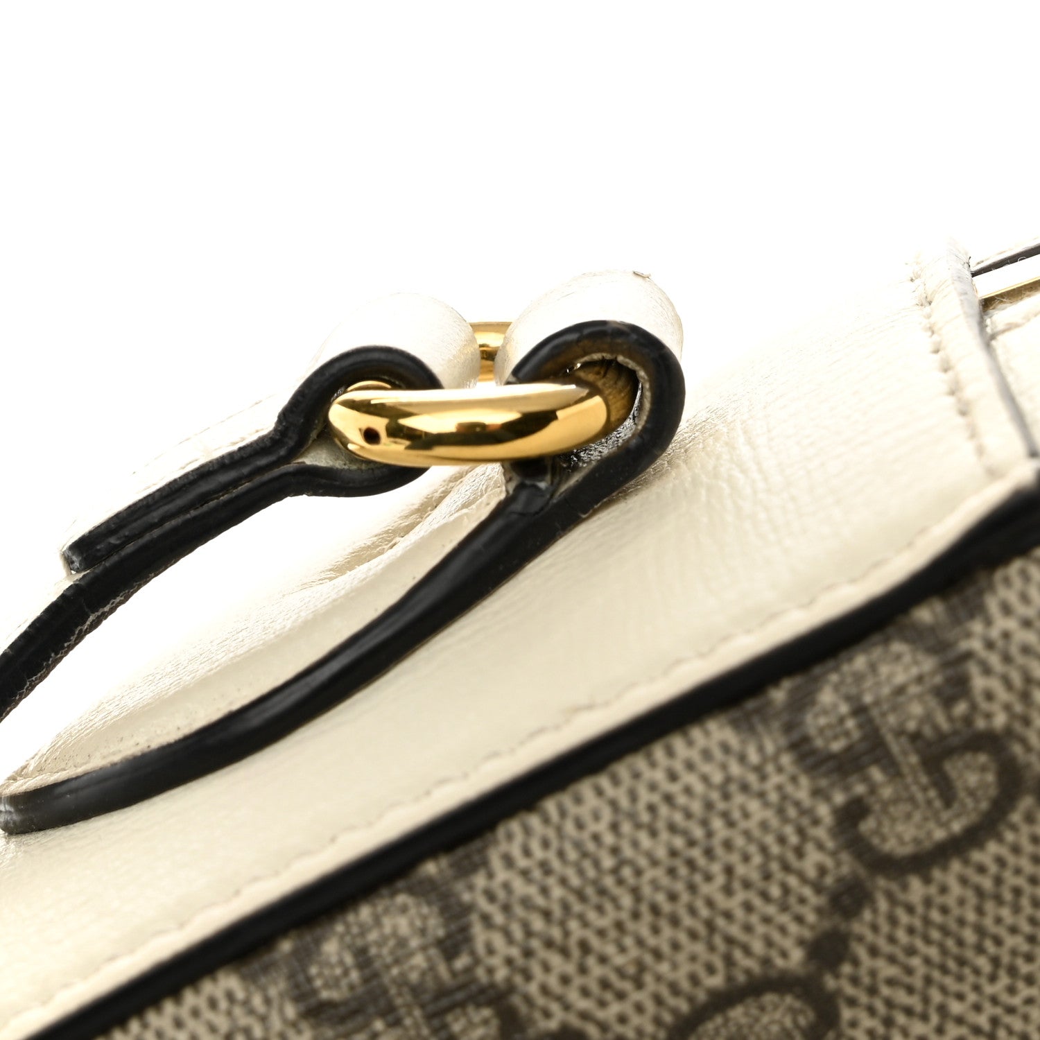 Gucci GG Supreme Monogram Small Horsebit 1955 Shoulder Bag Beige Mystic White 14 of 14