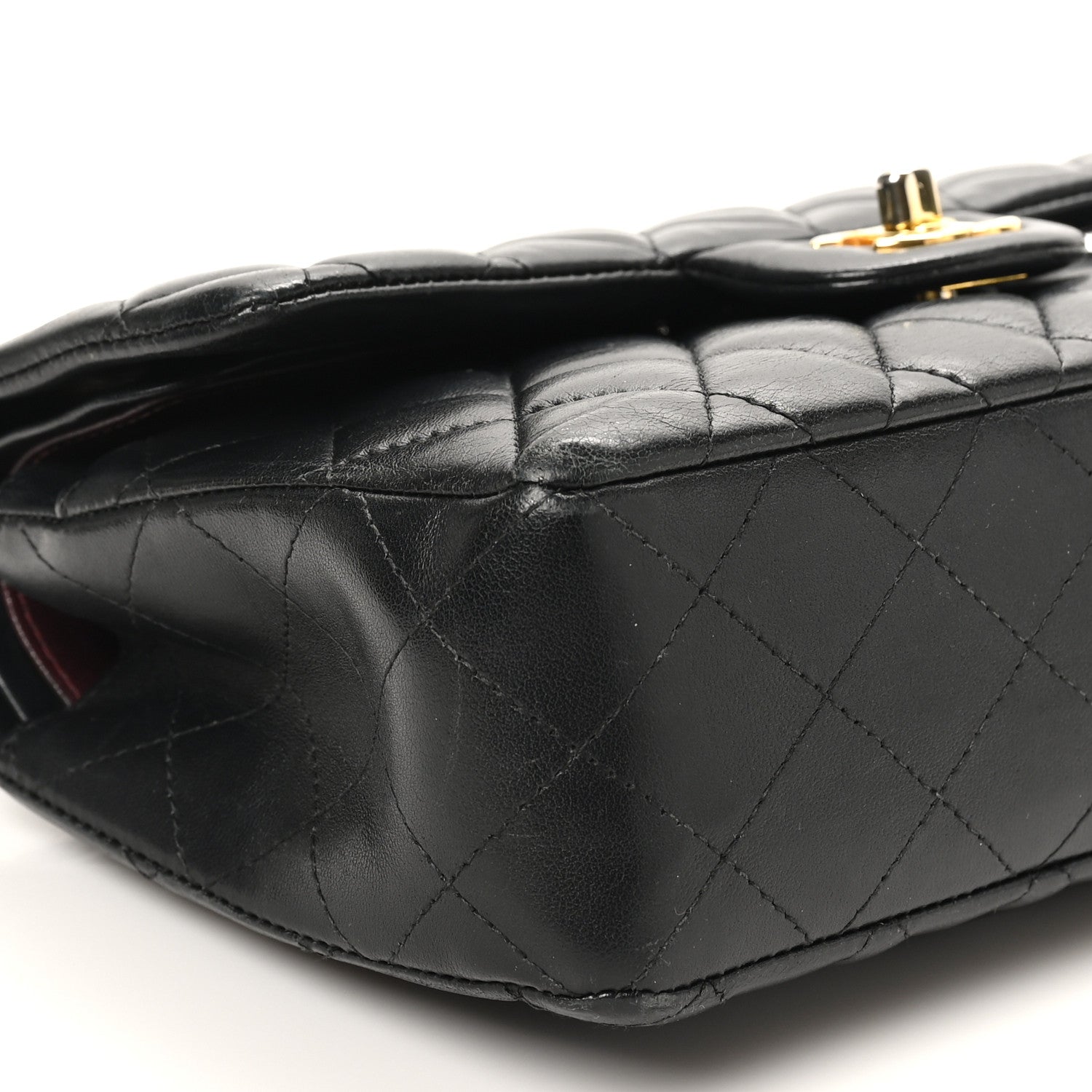 Chanel Lambskin Quilted Small Double Flap Black 9 of 11
