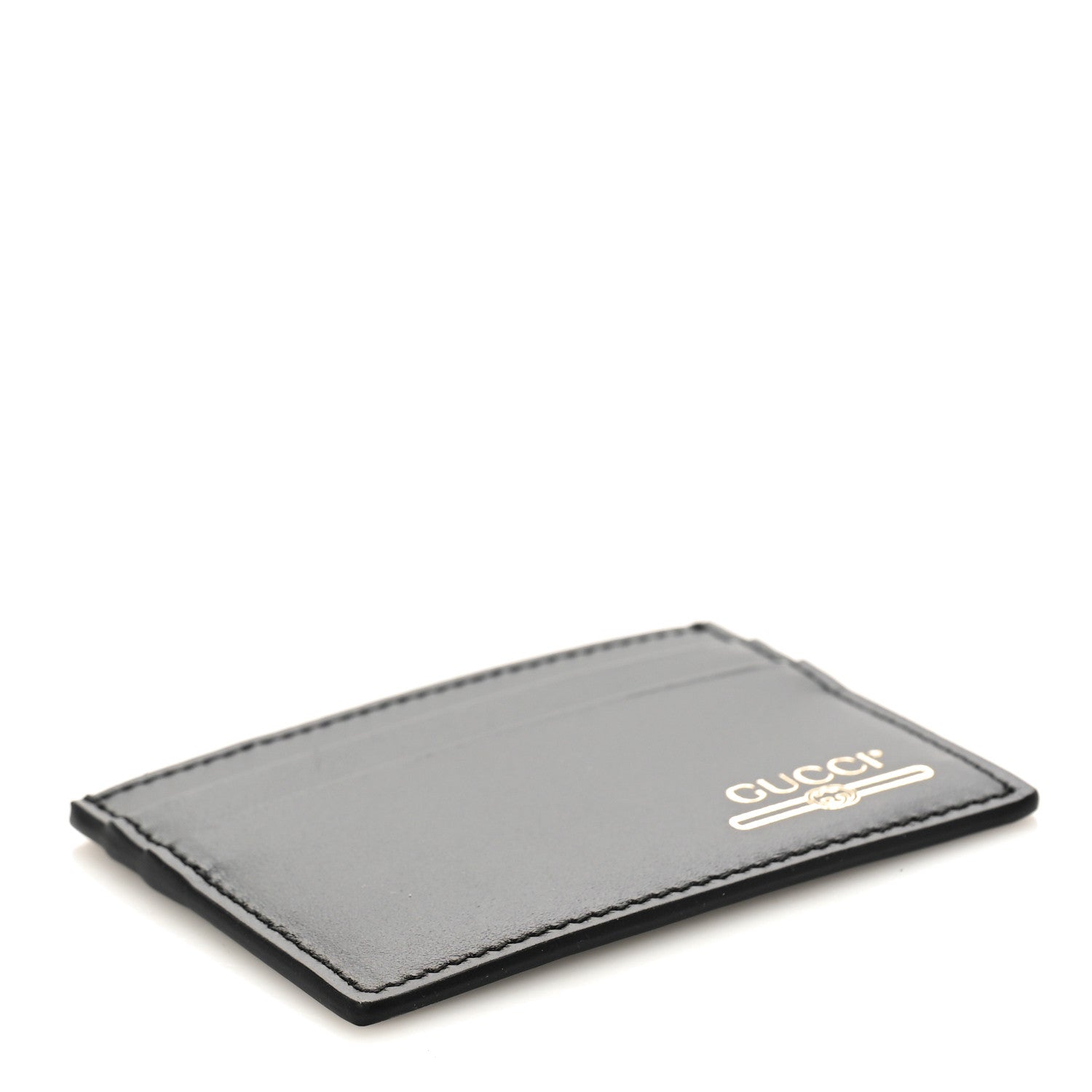 Gucci Plutone Calfskin Logo Card Holder Black 4 of 8