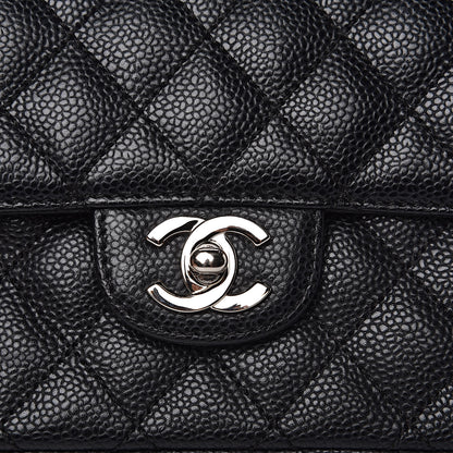 Chanel Caviar Quilted East West Flap Black 11 of 12