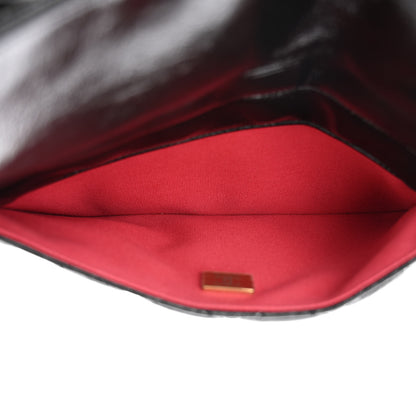 Chanel Shiny Crumpled Calfskin Quilted Wavy CC Hobo Black 6 of 12