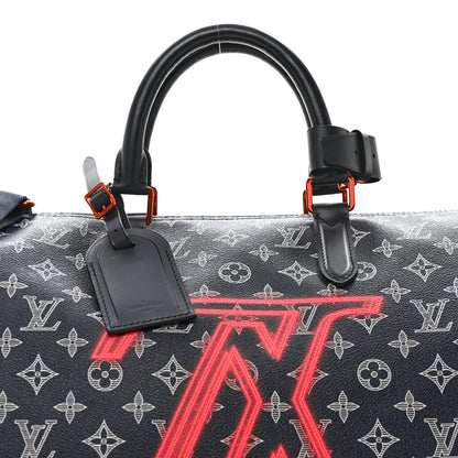 Louis Vuitton Monogram Upside Down Keepall Bandouliere 50 Ink 7 of 11