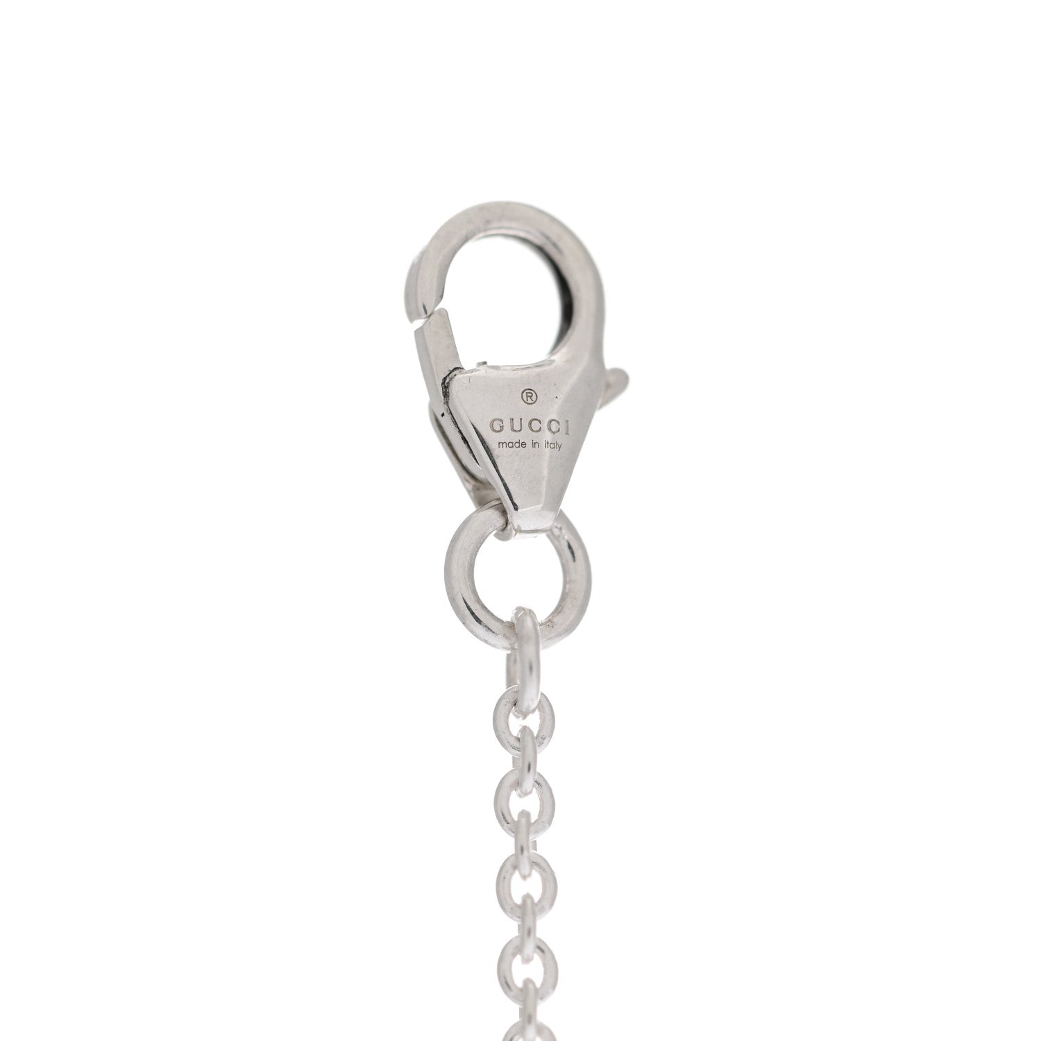 Gucci Sterling Silver Black Spinel Blind For Love Star Pendant Necklace 5 of 6