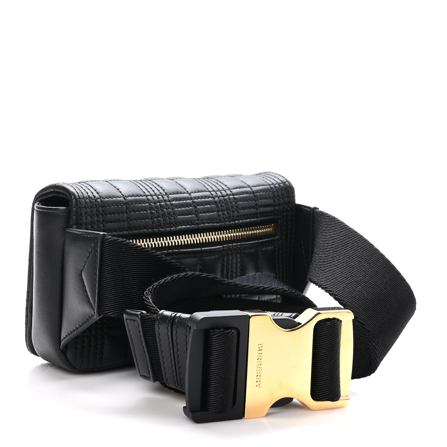 Lambskin Quilted Lola Bum Bag Black