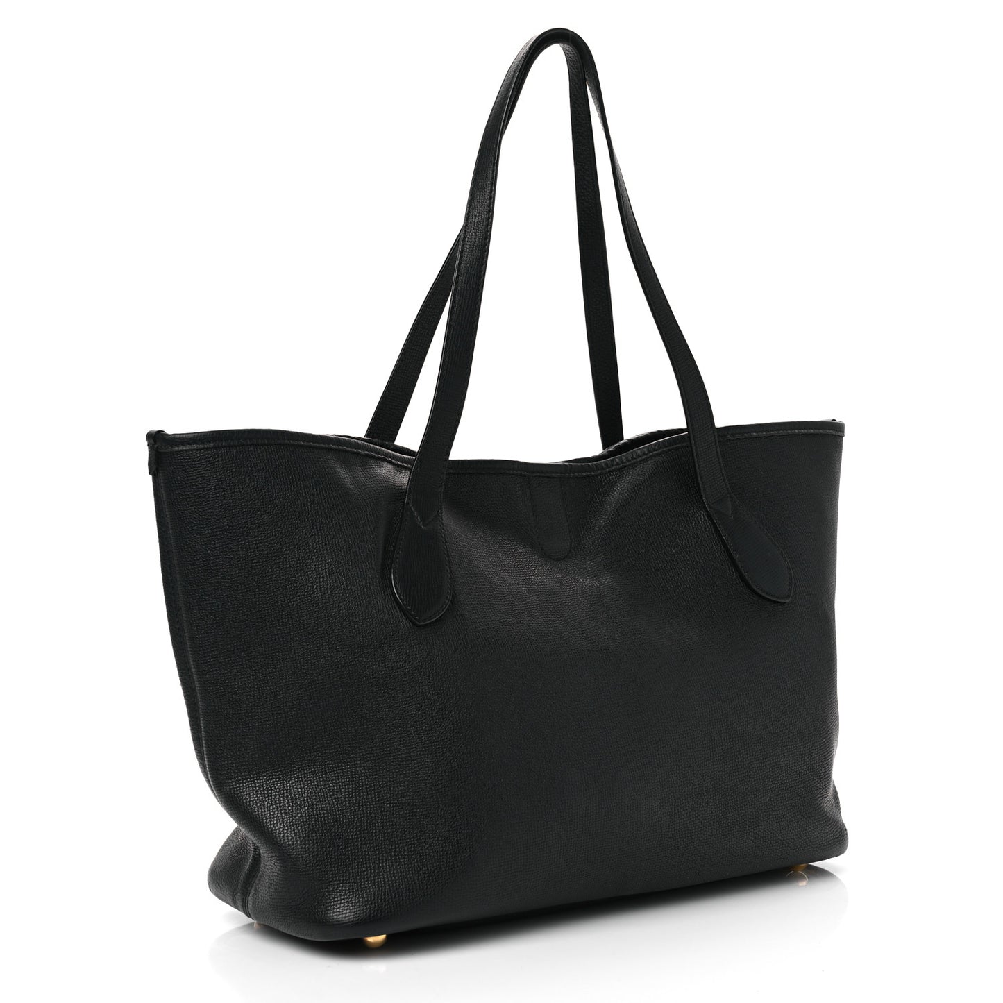 Grainy Calfskin Medium Honeybrook Tote Black