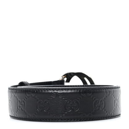 Gucci Guccissima Interlocking G Belt 85 34 Black 2 of 4