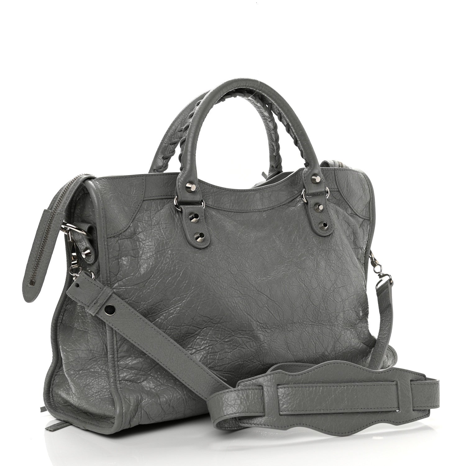 Balenciaga Agneau Classic Silver Hardware City Gris Haussmannien 2 of 9