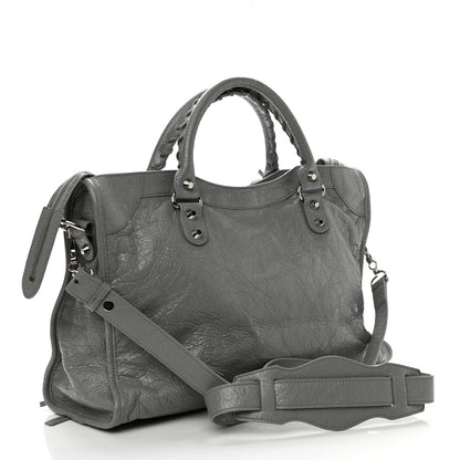 Balenciaga Agneau Classic Silver Hardware City Gris Haussmannien 2 of 9