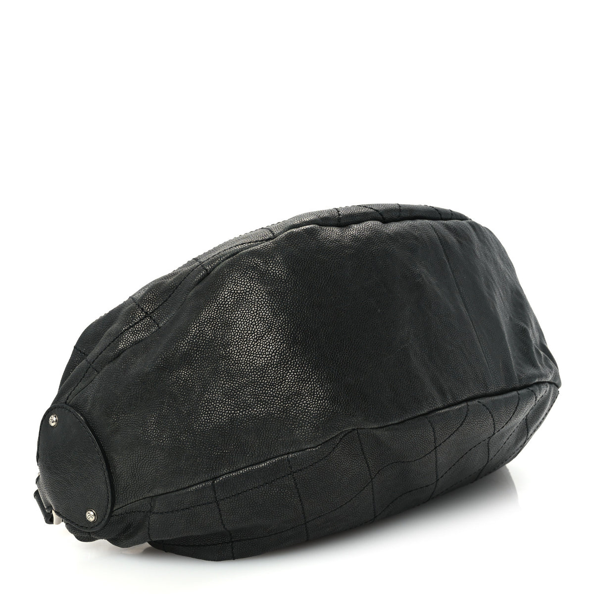 Chanel Caviar Stitched Outdoor Ligne Hobo Black 4 of 10